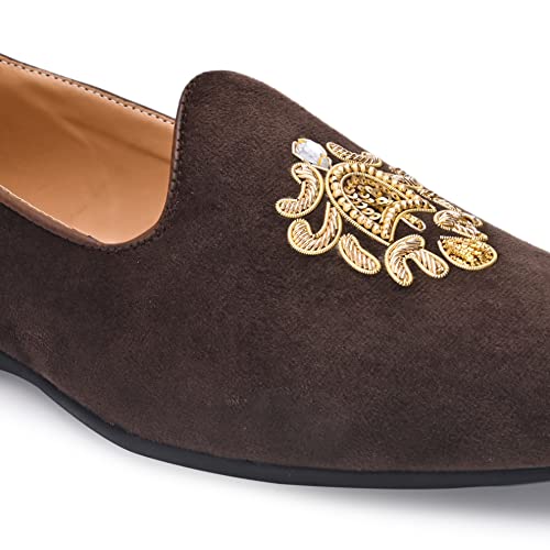 Image of San Frissco Men's Woven Design Loafer Lightweight Woven Moccasins Formal, Casual Driving Shoes for Men /Synthetic Leather /Cushioned Footbed Designed for All Seasons