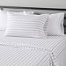 AmazonBasics Microfiber Sheet Set - Twin, Grey Stripe