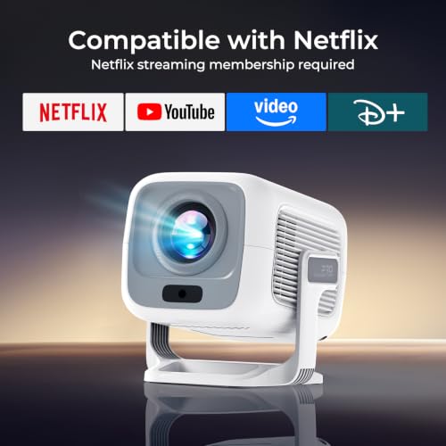 Miniatura 3 de [Compatible con Netflix] Proyector Inteligente 1080P Nativo, Android 13