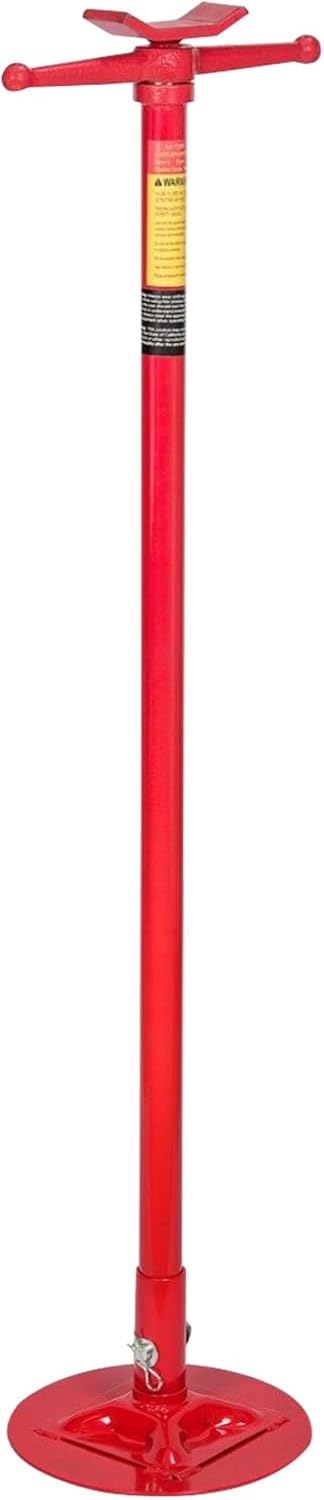 SCITOO Underhoist Support Stand Under Hoist Jack Stand Car Lift 0.5 Ton 1,000 lbs Capacity Supports Vehicle Spin Handle Self-Locking Threaded Screw Red