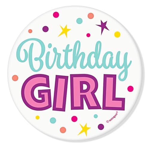 Birthday Girl Pin - 2.3'' Its My Birthday Pin Happy Birthday Button Badge for Women Girls Kids for Party Accessories