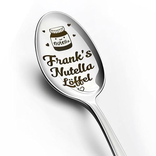 Personalisierter Löffel für Schokocreme - Gravierte Dessertlöffel mit Namen - Individuelles Geschenk für Schokoliebhaber in edler Geschenkbox