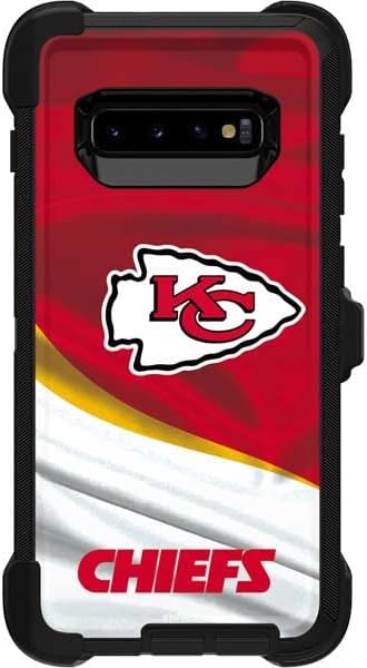 Skinit Decal Skin Compatible with OtterBox Defender Galaxy S10 Plus - Officially Licensed NFL Kansas City Chiefs Design