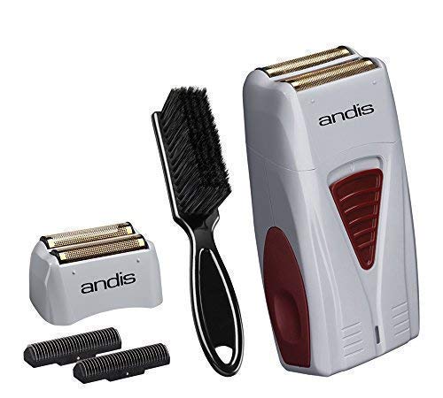 Andis Cordless Men’s Long Lasting Lithium Battery Titanium Foil Shaver with Bonus Replacement