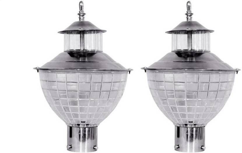 Gate Light White Plastic | Fixed Mount Outdoor Garden Field Roof Lighting Fixture | Durable Exterior Lamps for Yard Driveway Entrance | Pack of 2-image-45