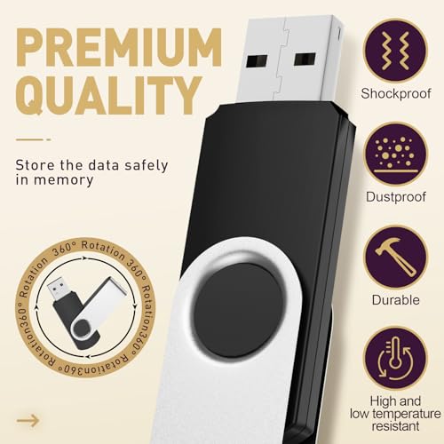 Image of Flash Drive 256MB (Not 256GB) Bulk Pack 10 USB 2.0 Thumb Drive - Small Capacity 256MB USB Stick Value Multipack Pen Drive - Multi Color Portable Zip Drive Swivel Pen Drive Jump Drive
