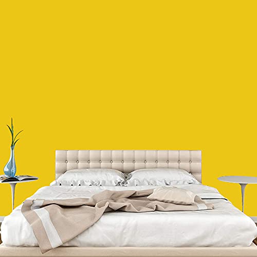 Image of Jaamso Royals Yellow Plain matt Wallpaper - Self Adhesive, Water Proof, Peel and Stick Sticker (60 CM x 1000 CM, Yellow)