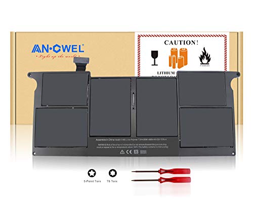 Angwel A1406 A1495 Laptop Battery for MacBook Air 11 inch Mid 2011 2012 2013 Early 2014 and Early 2015 Version