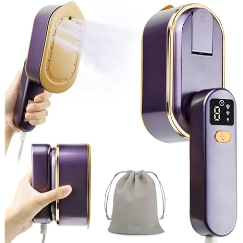 AGARELE Portable Clothes Steamer with LCD Display Cover