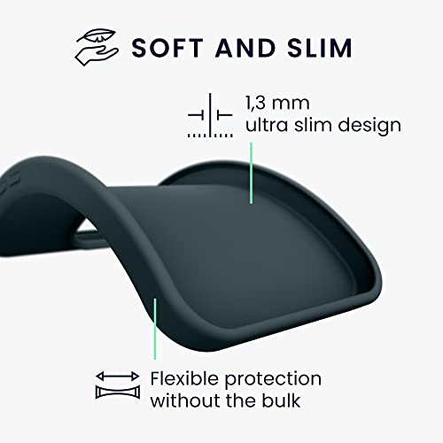 kwmobile Case for Huawei P20 Case - Soft Cover - Shockproof TPU Material - Wireless Charging - Dark Slate - Image 2