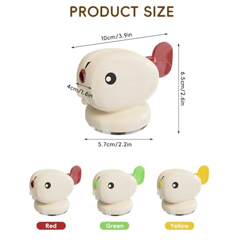 Image of HASTHIP 4Pcs Countertop Toothpaste Tube Squeezer Suction Cup Base Hand Crank Cartoon Chick Tube Wringer Bathroom Fashion Toothpaste Organizer Saver Squeezer