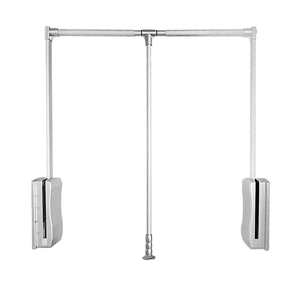 Asta Armadio Guardaroba a Muro Appendino Appeso, Cappotto Automatico di Larghezza di Rimbalzo, Porta Appendiabiti, Risparmio di Spazio, Reset Morbido, Argento, Carico 30 kg (Size : 830-1150mm)