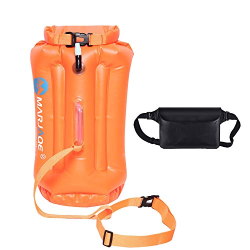 Open water swimming buoy, snorkeling inflatable bubble, eye-catching lifebuoy, suitable for triathlon +