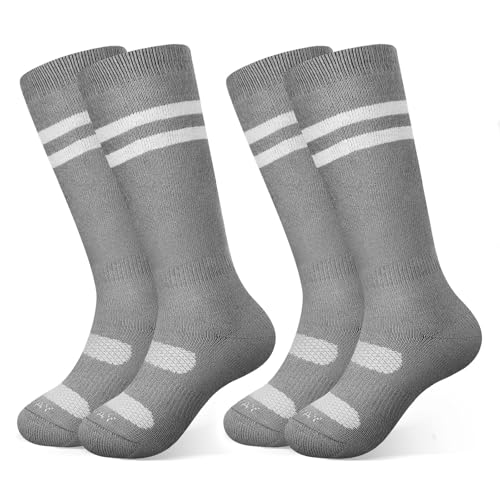 [Findway] 【2足組】 スキーソックス キッズ スキー靴下 子供 厚手 吸汗・速乾 抗菌・防臭 防寒保温 スノボー 靴下 子供 スキー用 アウトドア スポーツ 冬用 快適 耐久性 伸縮性 通気性 3歳から大人まで対応