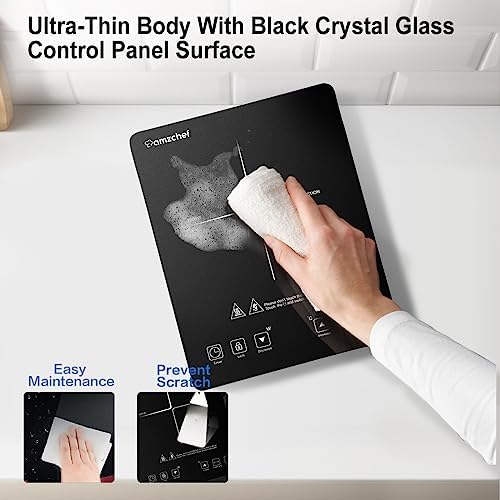 AMZCHEF Ultra-Thin Induction Cooker with Touch Control & Timer - Image 5