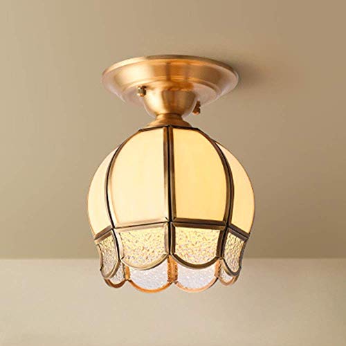 Plafonnier en verre doré style rétro américain pour embellir la vie et votre foyer