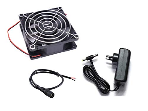 ERH India DC 12V Cooling Fan for PC Case,DC 12V DC Cooling Fan,3 Inches CPU Cooler Radiator Fan with Grill and 12v 2 Ampere Adaptor - Image 3
