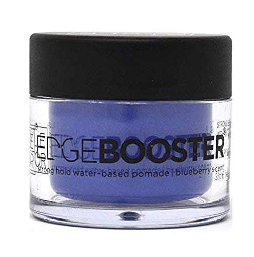 Style Factor Mini Edge Booster Strong Hold Hair Pomade Color Travel Size 0.85oz (Blueberry)