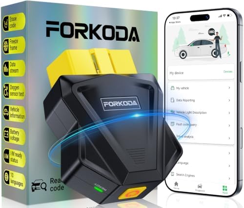 Maxpow OBD2 Diagnosegerät – obd2 auslesegerät with Live-Daten-Engine | OBD2 diagnosewerkzeuge Auto Diagnose Scanner Bluetooth 5.4 diagnosegerät Auto for iOS Android