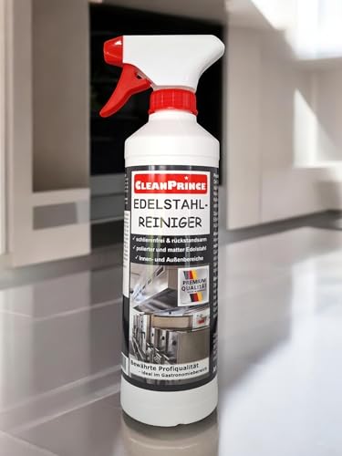 Edelstahlreiniger 500 ml (0,5 Liter) Reiniger Reinigungsmittel Dunstabzugshaube Küche Stahl Geländer Edelstahlgeländer Balkongeländer Handläufe Innenbereich Außenbereich Edelstahl-Reiniger Edelstahlreiniger 500 ml (0,5 Liter) Reiniger Reinigungsmittel Dunstabzugshaube Küche Stahl Geländer Edelstahlgeländer Balkongeländer Handläufe Innenbereich Außenbereich Edelstahl-Reiniger