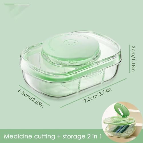 Dagelijkse pil-organizer, pilhouder,Doorzichtig draagbaar pillendoosje met 3 compartimenten - Reispillencontainer voor portemonnee en zak, kleine pillenorganizer voor opslag van visolie, supplementen, - Afbeelding 5