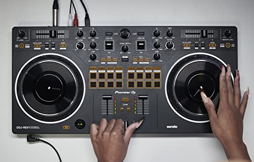 Image of Pioneer DJ DDJ-REV1 2 Channel Scratch Style DJ Console for Serato DJ Lite (Black)