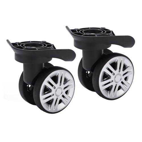 1 Pair of Silent Double Row Wheels for Luggage, Suitcase Casters Replacement, Casters for Smooth Mobility4