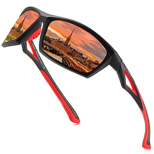 FAGUMA Sports Polarized Sunglasses For Men Cycling Driving Fishing Running 100% UV Protection