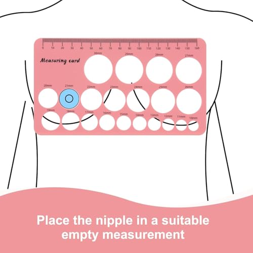 SYOSI 5Pcs Silicone Flange Inserts 13/15/17/19/21mm, for Momcozy, Medela, Willow S9/S10/S12 Wearable Hand Free Breast Pump Flange Insert, Reduce 24mm Shield/Flange Nipple Tunnel Down to Correct Size