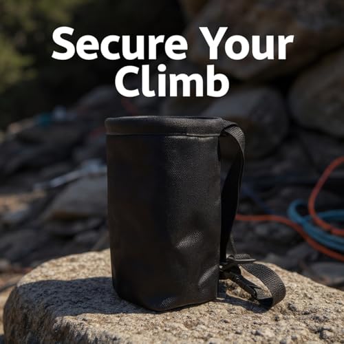 Bolsa de tiza para escalada en roca de tela Oxford 840D y cinturón ajustable ligero 2