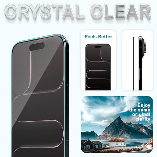 Image of FIRST MART Tempered Glass Screen Protector for iPhone Air - Full-Glue Screen Guard, 3D Edge to Edge, HD Clear, Bubble-Free, Case-Friendly, Black, Pack of 2