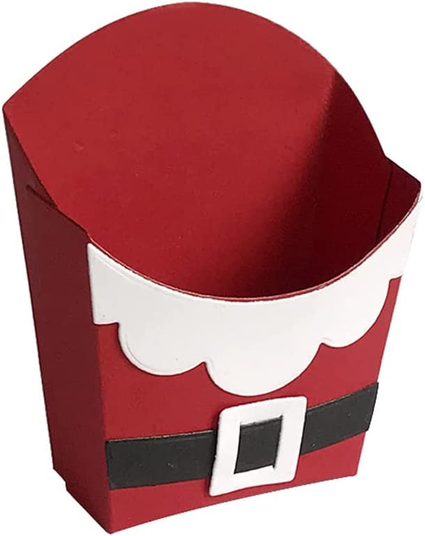 Christmas Popcorn Box Cutting Dies for Card Making,Cutting Dies Cut Stencils for DIY Scrapbooking Photo Album Decorative Embossing Paper Dies for Card Making Templated+Cute Brooch Pin - Image 4