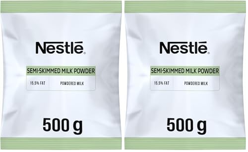 NESTLÉ Lait Demi-Écrémé en Poudre 500g - Lait Instantané Riche en Calcium - Idéal pour...