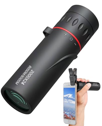 hommova 2000x24 Monoculars for Adults High Power Mini Monocular Telescope for Bird Watching Hunting Theatre Travel