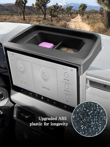 Image of CDEFG 2025 2026 Ford Maverick Center Console Dash Screen Organizer 13.2-Inch Dashboard Behind-Screen Storage Box Truck Accessories