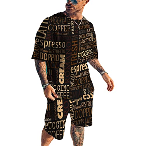 Ensemble t-shirt et short de sport décontracté homme Kz-ot14 L