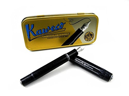 Amazon | Kaweco AL Sport 万年筆 ストーンウォッシュ ブラック 太字