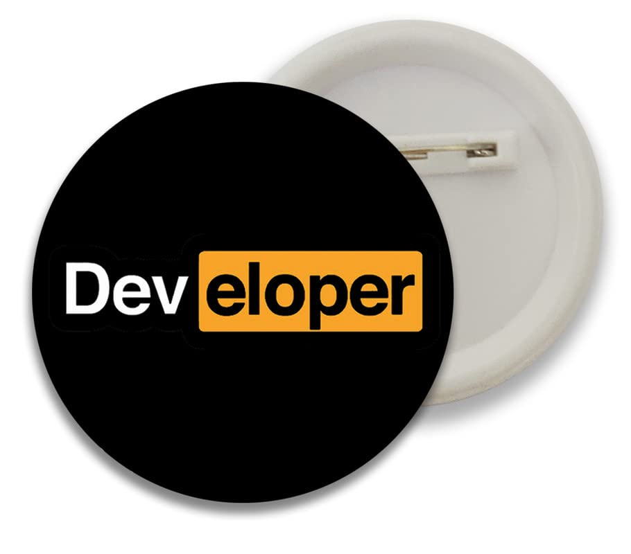 D2C Round coder pins Button Badges for Programmer, Coder, Developer, IT Professional for Boys Girls Men & Women batches for Bags, Backpack, Birthday Gift, Size-58mm