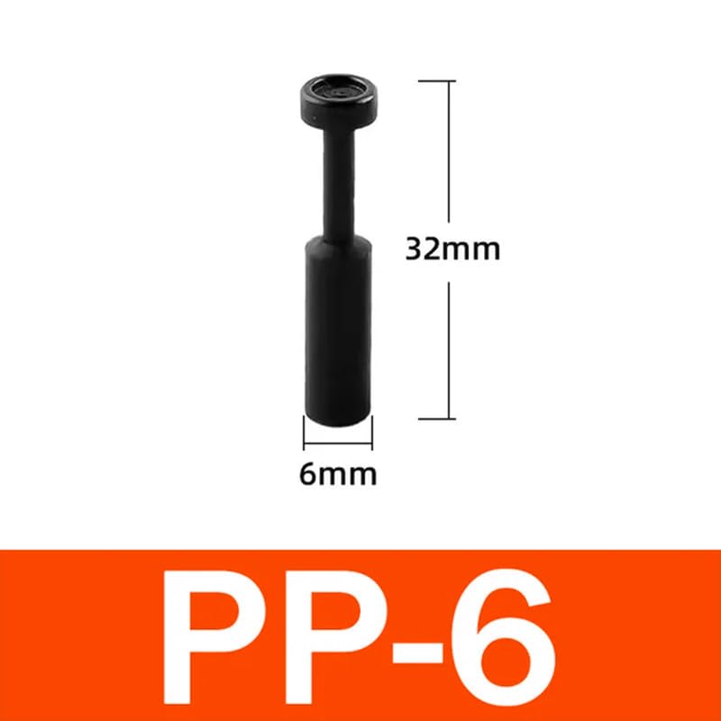 20PCS Pneumatic Connector Quick PP PPF 4mm 6mm 8mm 10mm 12mm 14mm 16MM Air Hose Sealing Connector(PP-6)