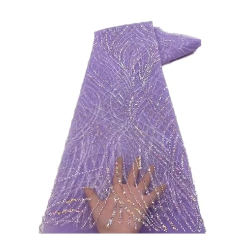 Tissu paillettes grandes feuilles fluide avec perles de riz pour robe drapée