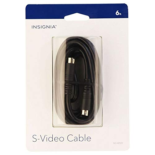 Insignia - 6' S-Video Cable - Black