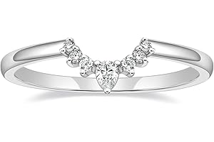 Stunning Diamond Ring Enhancer: Pear and Round CZ Halo for Timeless Elegance