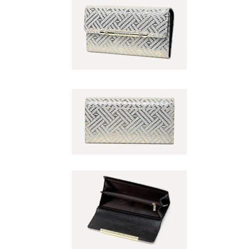 Women's Genuine Leather Wallets Card Cases Purses Handbags Money Organisers Money Clips (Black)2