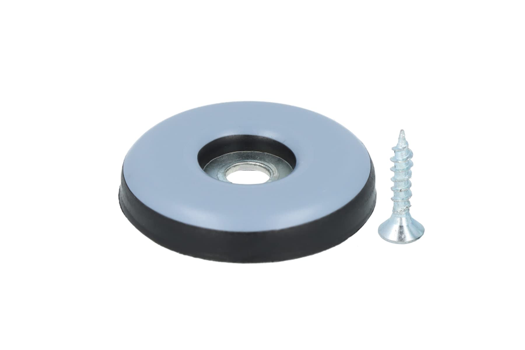 GLEITGUT 100 x Teflongleiter zum Schrauben 30 mm PTFE Möbelgleiter rund 5 mm stark