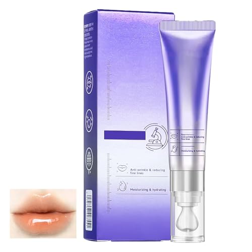Sérum Labial Hidratante Rellenador y Antiarrugas, Sérums para el Cuidado Labial, Sérum Labial Rellenador con Cambio de Color, Hidratante y Nutritivo, Reduce las Arrugas