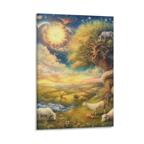 Image Sur Toile Animaux de jungle pour réveiller un mur blanc triste