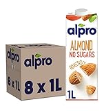 Alpro Mandeldrink Ohne Zucker Natur Pflanzlicher Drink Vegan 8x1L