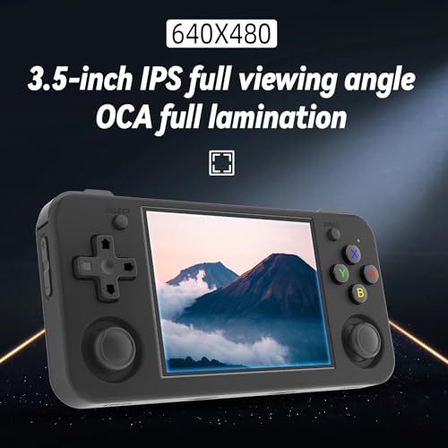 Image of RG35XX H Handheld Game Console, 3.5'' IPS Screen Retro Video Games Console, Built-in 64G TF Card 5528 Games, Support 5G WiFi Bluetooth HDMI TV Output
