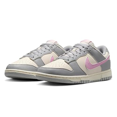 Women's Nike Dunk Low Next Nature in Light Smoke Grey/Pink Rise3