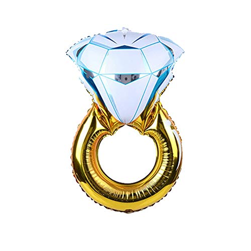 ETCBUYS Globos Anillo de diamantes - Compromiso Matrimonio de bodas Foil Balloon - Fiesta de cumpleaños Adulto Niños Evento Fiesta nupcial Suministros - de accesorios de vino
